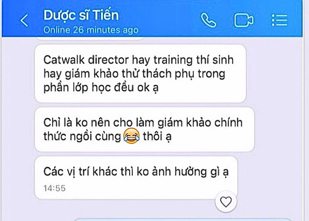 Đặc biệt, trong đoạn tin nhắn được công bố, siêu mẫu Thanh Hằng bất ngờ trở thành cái tên tiếp theo bị réo gọi. Ảnh: FBNV