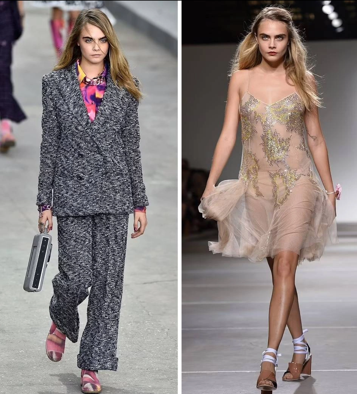 Xuất thân từ một gia đình danh giá, Cara Delevingne thành công trong sự nghiệp người mẫu từ lúc cô còn nhỏ.