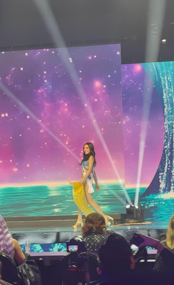 So với phần trình diễn trang phục áo tắm tại bán kết, Kỳ Duyên được nhận xét đã có sự tiến bộ rõ rệt. Ảnh: FB Miss Universe Vietnam