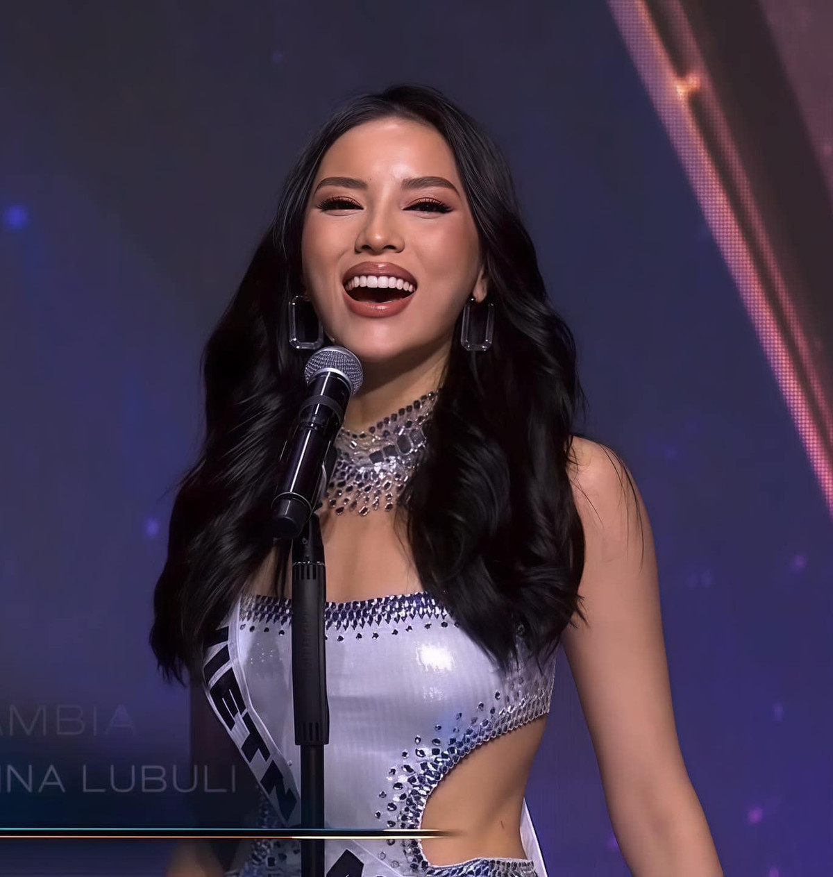 Trước khi đến với Miss Universe 2024, Kỳ Duyên đã có hơn 1 tháng chuẩn bị các kỹ năng như catwalk, giao tiếp, ứng xử... Ảnh: FB Miss Universe Vietnam