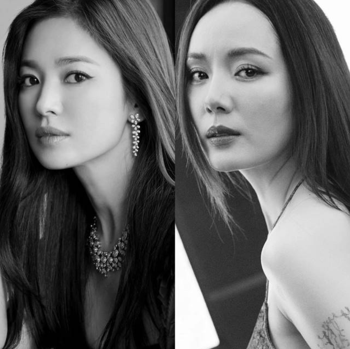 Phương Linh từng gây tranh cãi khi chia sẻ bức ảnh tự so sánh mình với Song Hye Kyo. Nữ ca sĩ viết: "Chị là biểu tượng nhan sắc đỉnh cao xứ củ sâm. Em là biểu tượng nhan sắc xứ bún chả bánh cuốn bánh khoái bánh nhè". Ảnh: FB Tran Phuong Linh