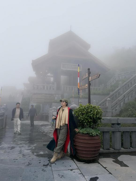 Giáng My thư giãn cuối tuần ở Sa Pa. Ảnh: FB Giang My Nguyen