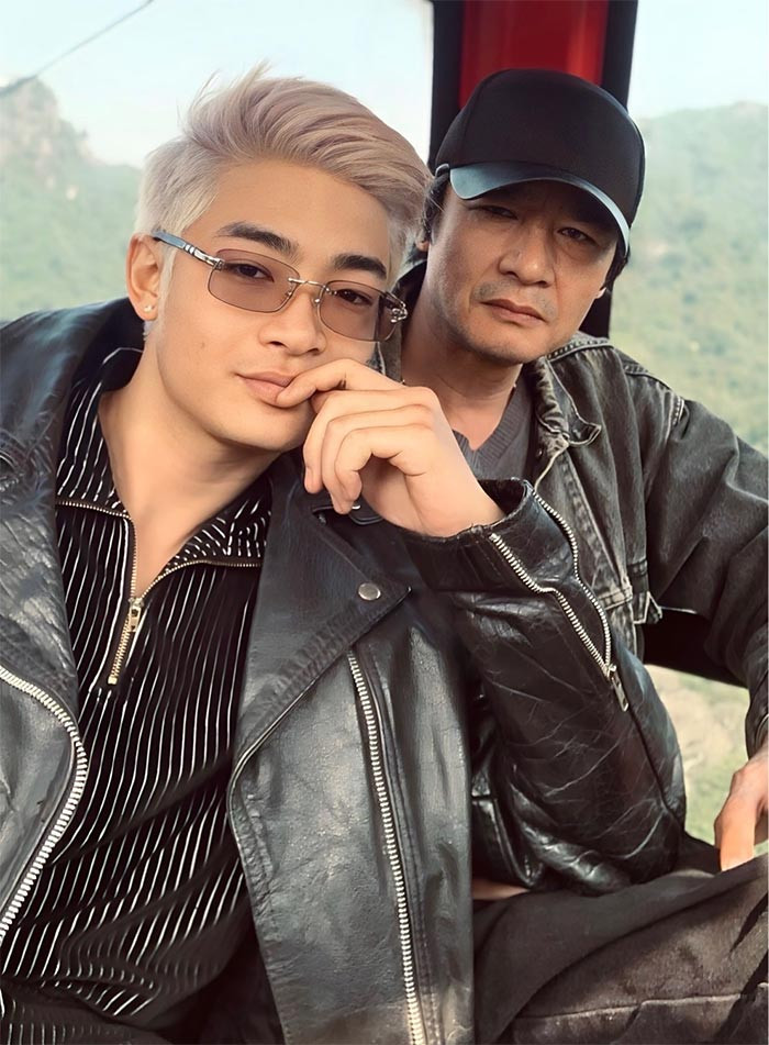 Võ Hoài Vũ sở hữu vẻ ngoài cá tính, được nhận xét là "bản sao" của bố Võ Hoài Nam thời trẻ. (Ảnh: FB Võ Hoài Vũ)