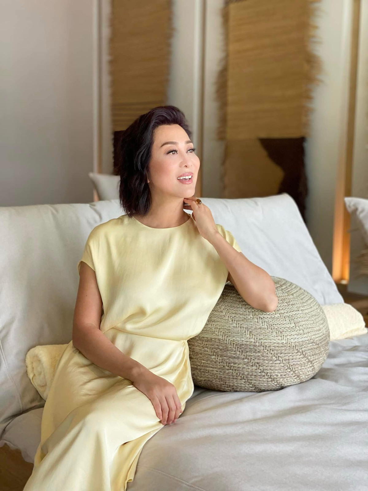 Kỳ Duyên cho biết chị đang tiến tới tuổi 60 nhưng không cảm thấy áp lực mà vẫn sống thoải mái, vui vẻ, hết mình cho hiện tại. Ảnh: FB Nguyen Cao Ky Duyen