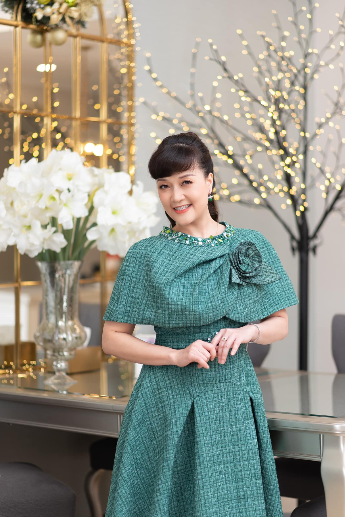 Ít ai biết rằng, trước khi trở thành một nghệ sĩ hài đình đám, Vân Dung từng là một cô gái sở hữu nhan sắc thanh tú, dịu dàng. Ảnh: FB Vân Dung