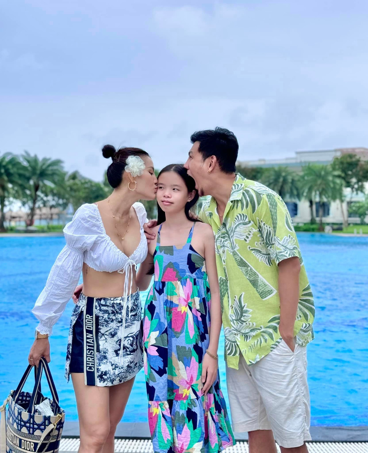 Phương Trinh Jolie du lịch Phú Quốc cùng gia đình. Ảnh: FB Phương Trinh Jolie