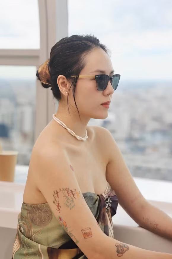 Phương Linh du lịch Thái Lan.