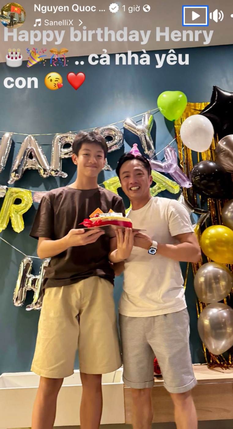 Cường Đô La gửi lời chúc mừng sinh nhật tới con trai cưng Subeo.