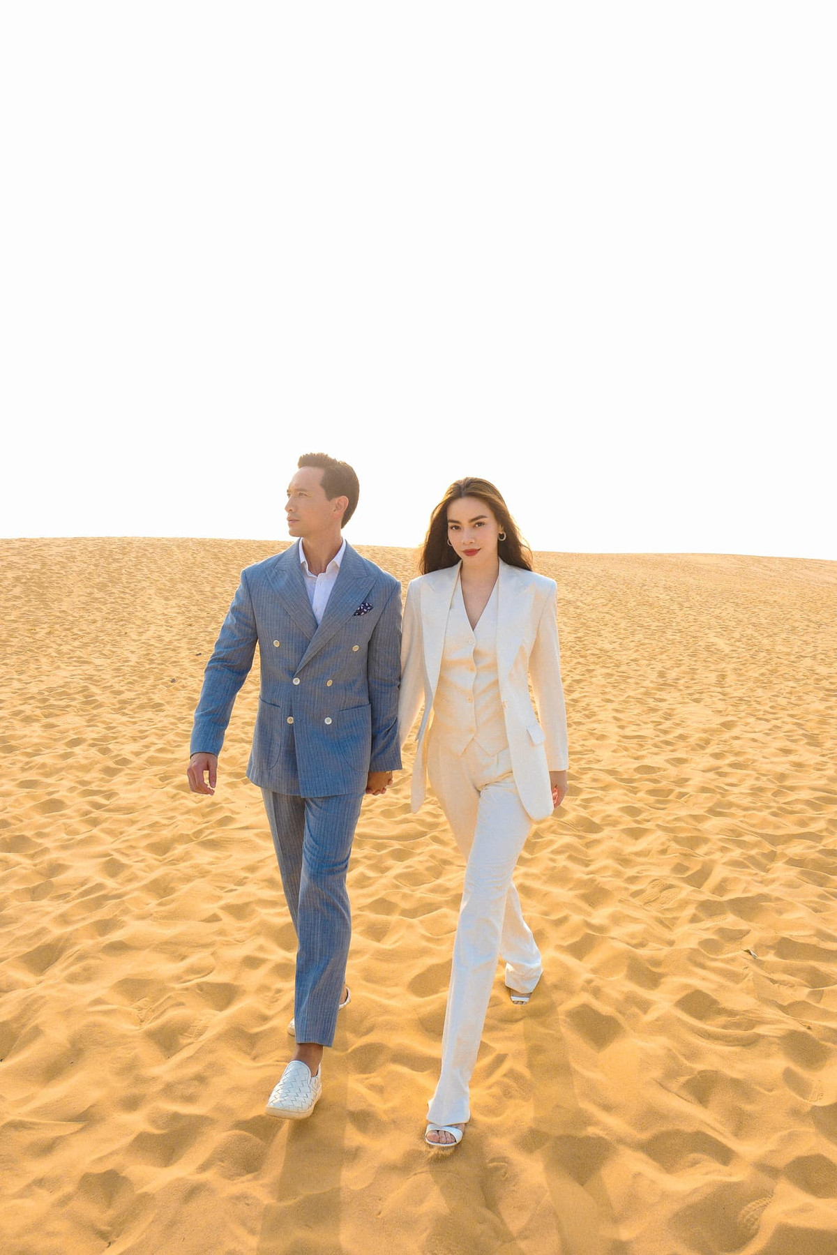 Nhiều fan dành lời khen ngợi cho nhan sắc "không góc chết" của Hồ Ngọc Hà và vẻ ngoài điển trai, lịch lãm của Kim Lý.