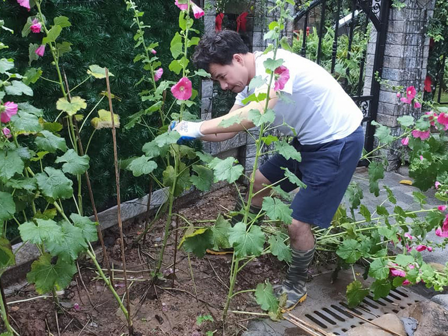 Đây là nơi lưu giữ những khoảnh khắc hạnh phúc của gia đình anh.