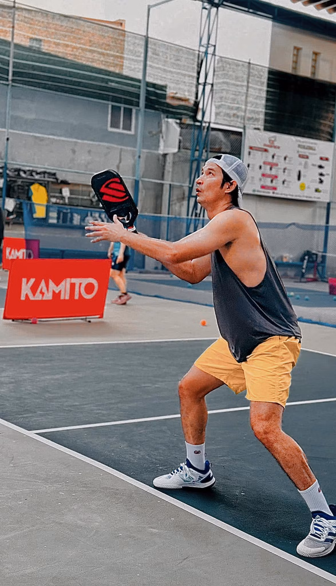 Huy Khánh trổ tài với pickleball. Ảnh: FB Trần Phan Huy Khánh