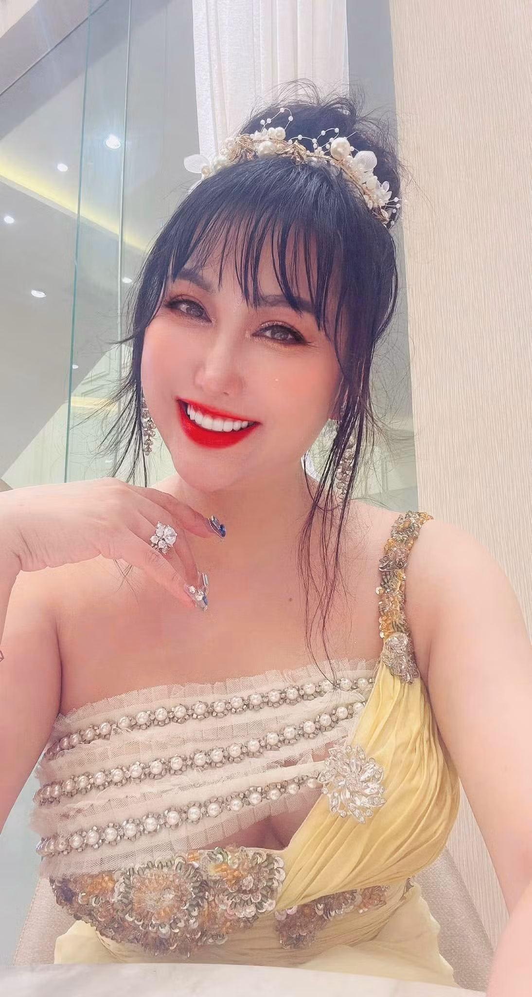 Khi tình cảm trở nên sâu sắc, cô mới lựa chọn chia sẻ câu chuyện tình yêu với công chúng. Ảnh: FB Phi Thanh Vân