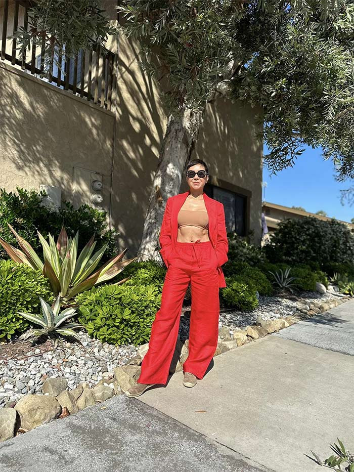 Cơ bụng của Nguyệt Anh khiến nhiều người phải ghen tị.