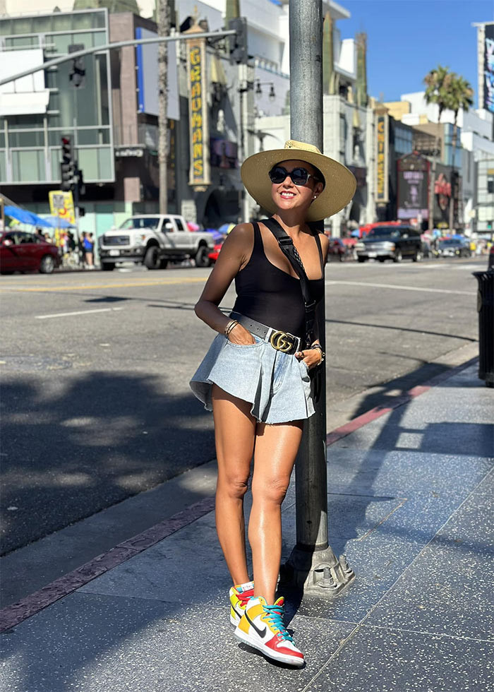 Nguyệt Anh rất tự tin với vẻ đẹp bản thân nên ít khi dùng app khi chụp ảnh.