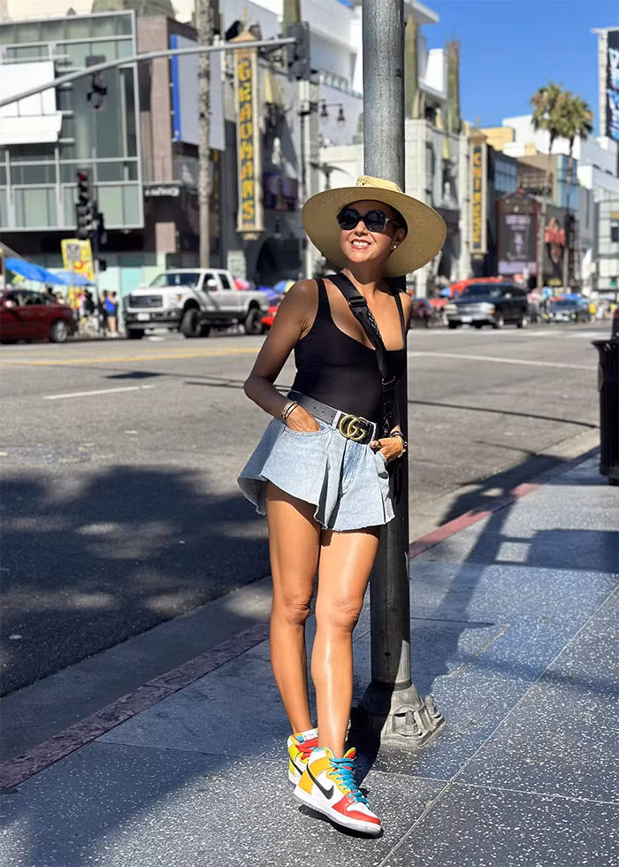 Nguyệt Anh rất tự tin với vẻ đẹp bản thân nên ít khi dùng app khi chụp ảnh.