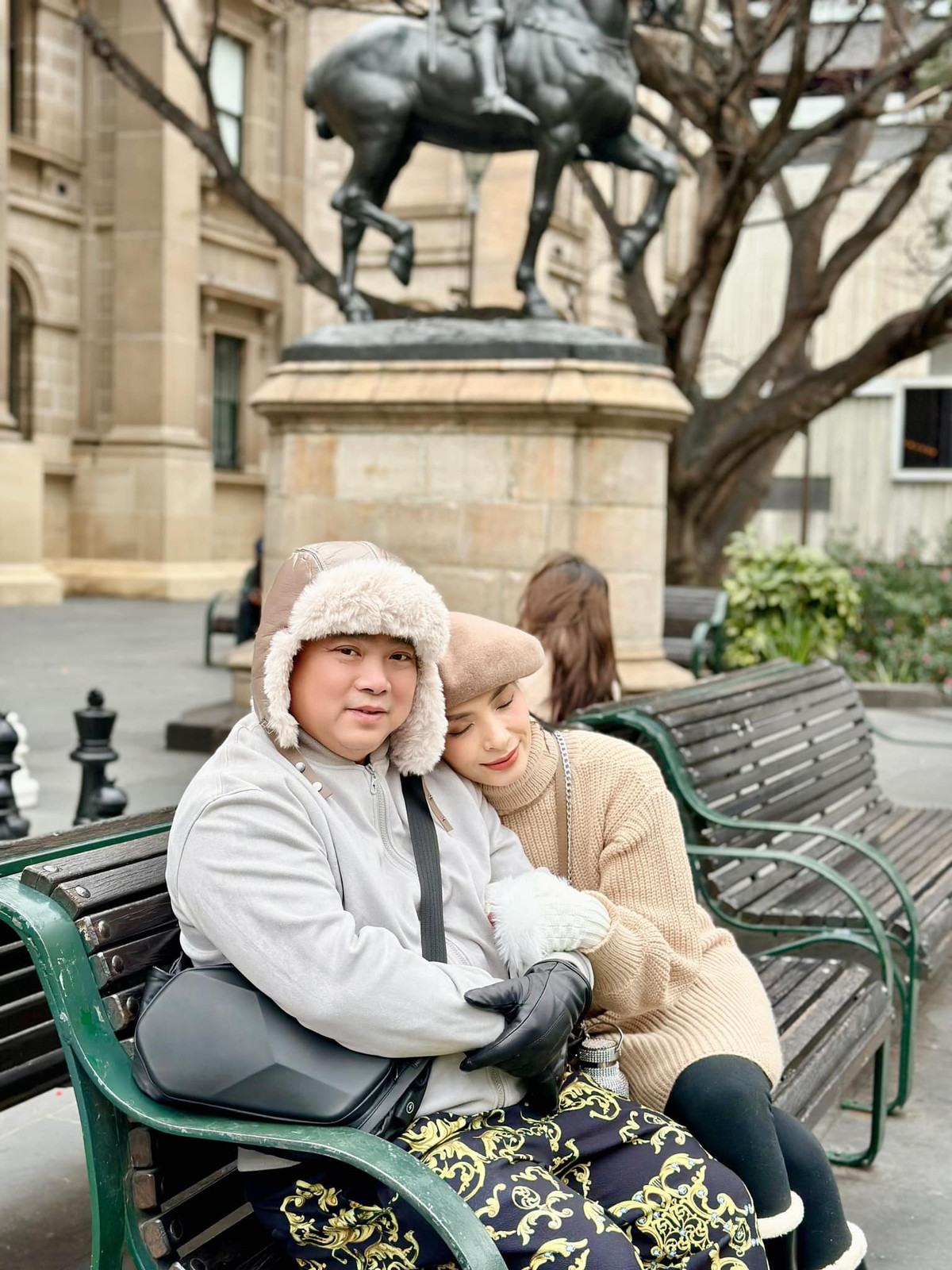 Vợ chồng Thúy Hạnh - nhạc sĩ Minh Khang xuất ngoại để hâm nóng tình cảm. Ảnh: FB Bui Thuy Hanh