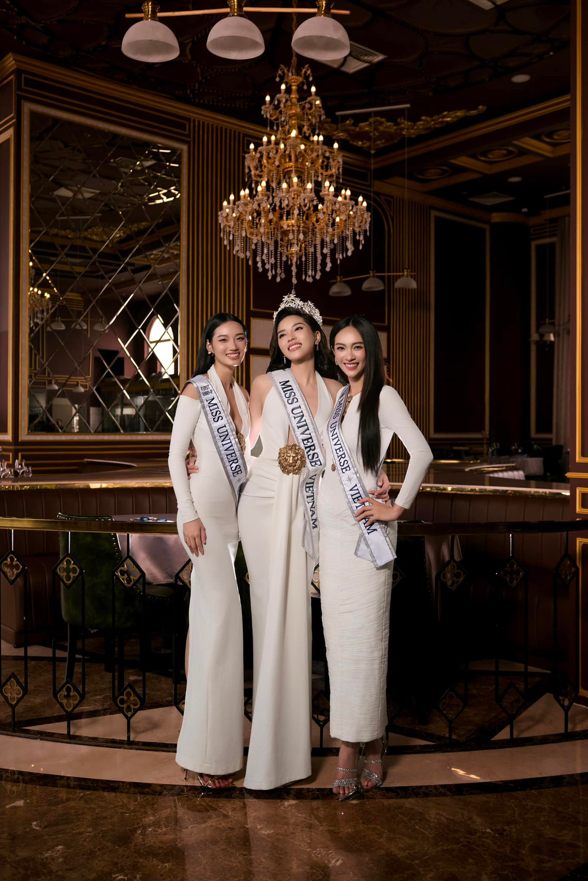Kỳ Duyên khoe khoảnh khắc tươi tắn, rạng rỡ cùng hai Á hậu Miss Universe Vietnam 2024. Ảnh: FB Nguyen Cao Ky Duyen
