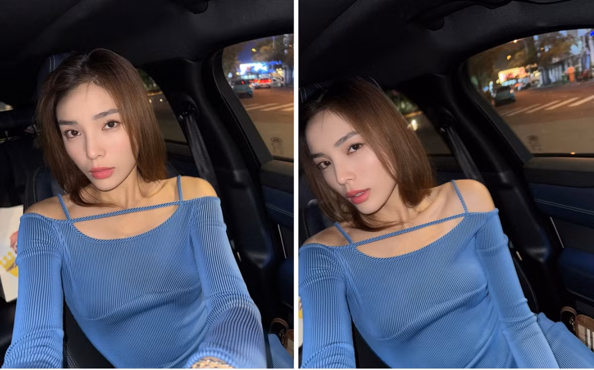 Kỳ Duyên lộ diện sau lịch trình ghi hình tại Miss Universe Vietnam 2024. Ảnh: FB Nguyen Cao Ky Duyen