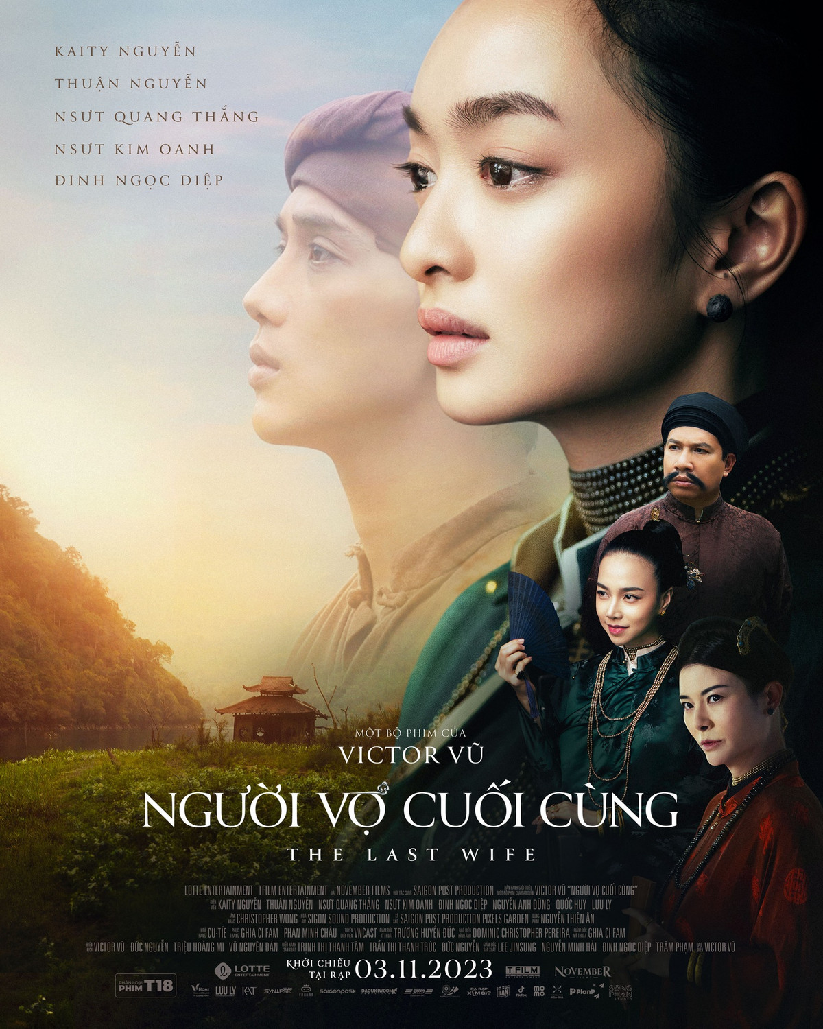 Năm 2023, Kaity Nguyễn tiếp tục gây bất ngờ khi hóa thân thành một người phụ nữ đầy nghị lực trong "Người vợ cuối cùng". Vai diễn này được xem là một bước ngoặt lớn trong sự nghiệp của nữ diễn viên, đánh dấu sự trưởng thành vượt bậc trong diễn xuất của cô. Ảnh: FB Kaity Nguyen