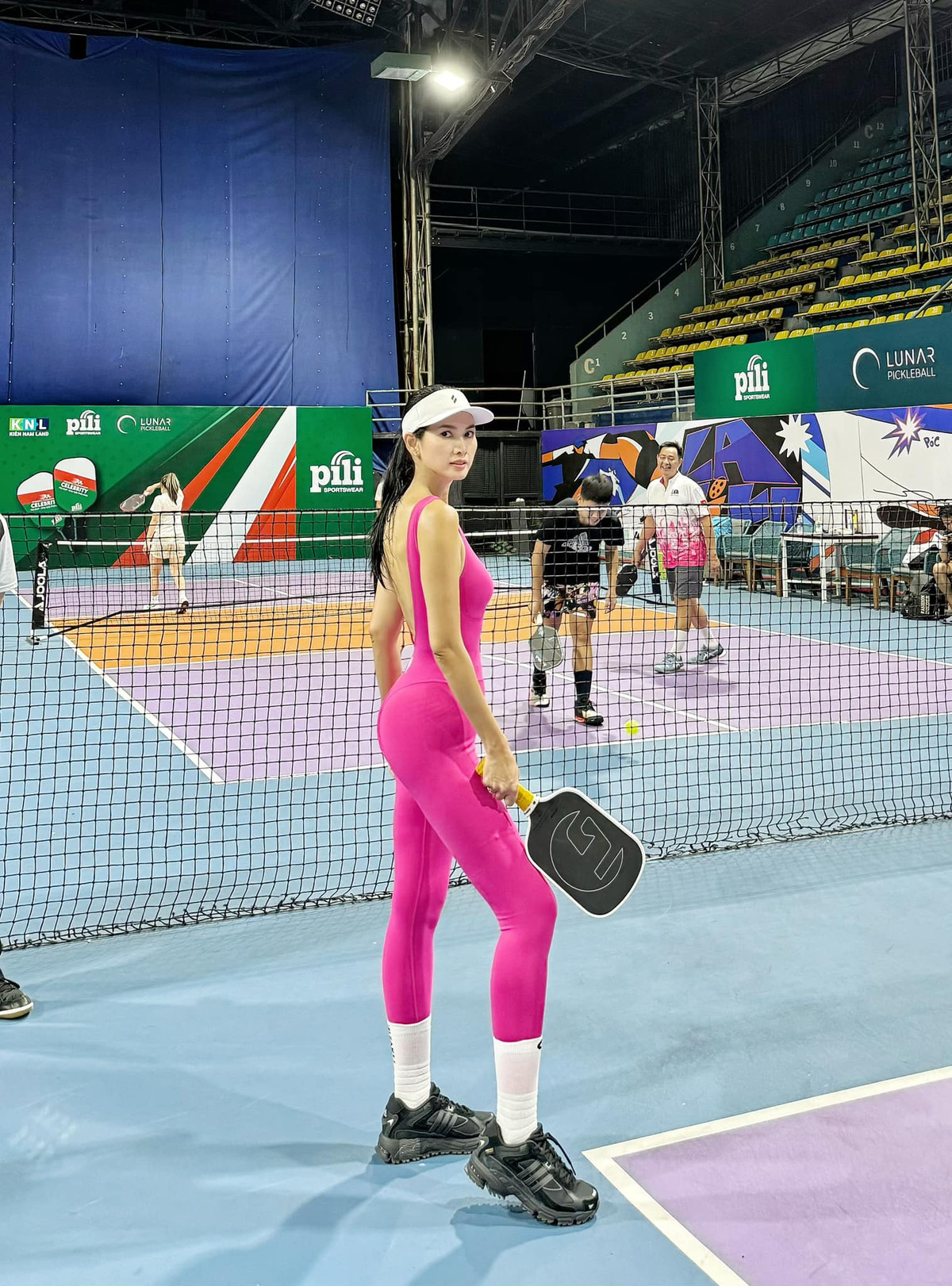 Người đẹp thường xuyên chia sẻ những khoảnh khắc tập luyện trên mạng xã hội. Ảnh: FB Nguyen Anh Thu