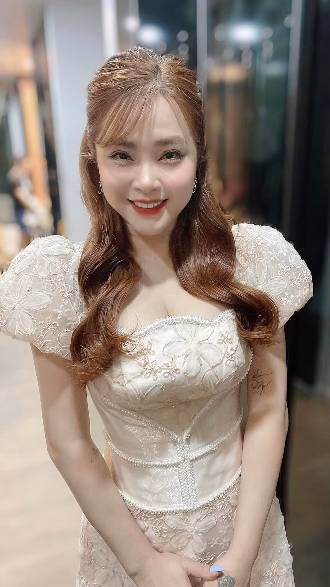 Hải Băng khoe cận nhan sắc. Ảnh: FB Hải Băng