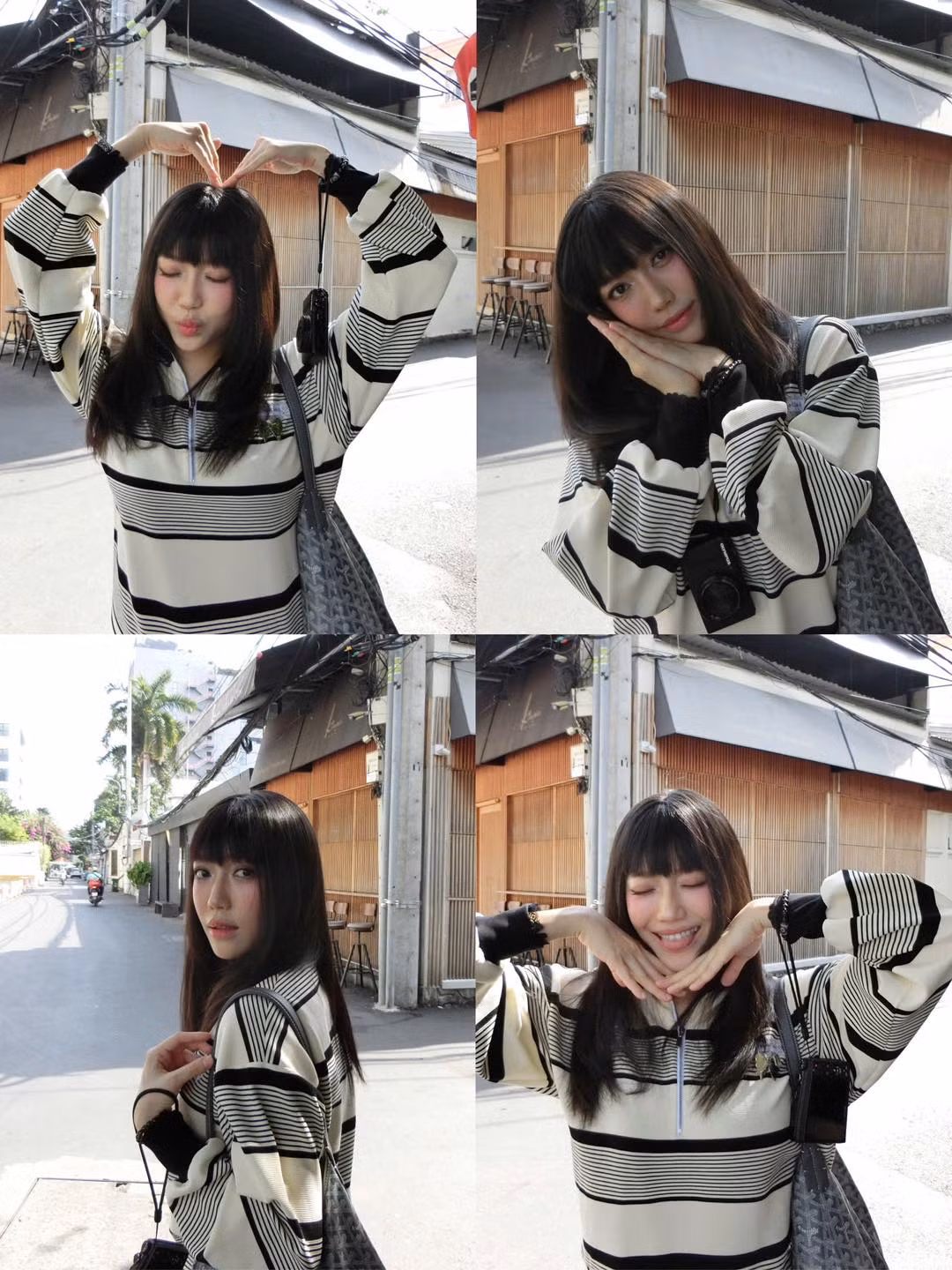 Diệu Nhi khoe mái ngố. Ảnh: FB Diệu Nhi