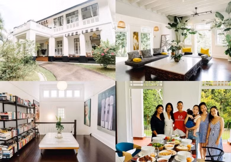 Từ năm 2019, gia đình Bằng Lăng đã sang Singapore sinh sống. Chồng cô thuê một căn biệt thự xa hoa, sang trọng, có tuổi đời hơn 80 năm làm tổ ấm.