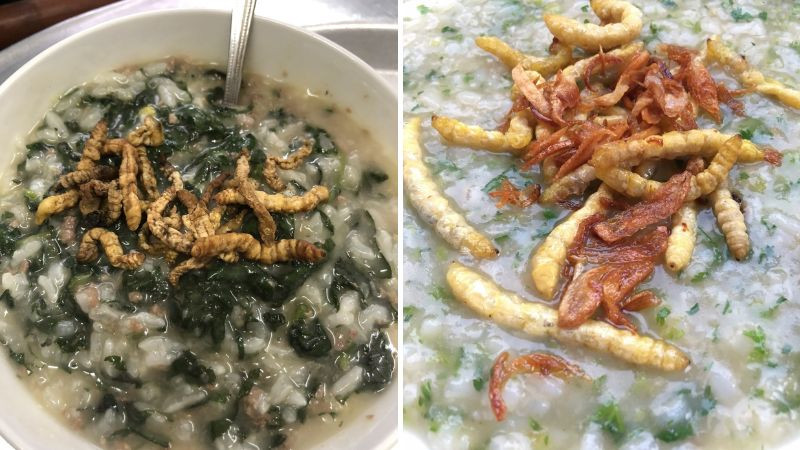 Mặc dù thuộc top đặc sản kinh dị nhưng những món ăn từ sâu chít có hương vị bùi, thơm ngon nhiều người yêu thích. Ảnh: Bách hoá Xanh