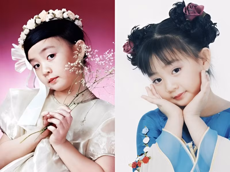 Khác với Xuân Nghi, Xuân Mai lúc nhỏ nổi tiếng hơn. Sự đáng yêu, lối trình diễn tự tin, giọng hát trong trẻo giúp giọng ca nhí càng nổi tiếng khi cô lên 5, 6 tuổi. Ảnh: Người đưa tin