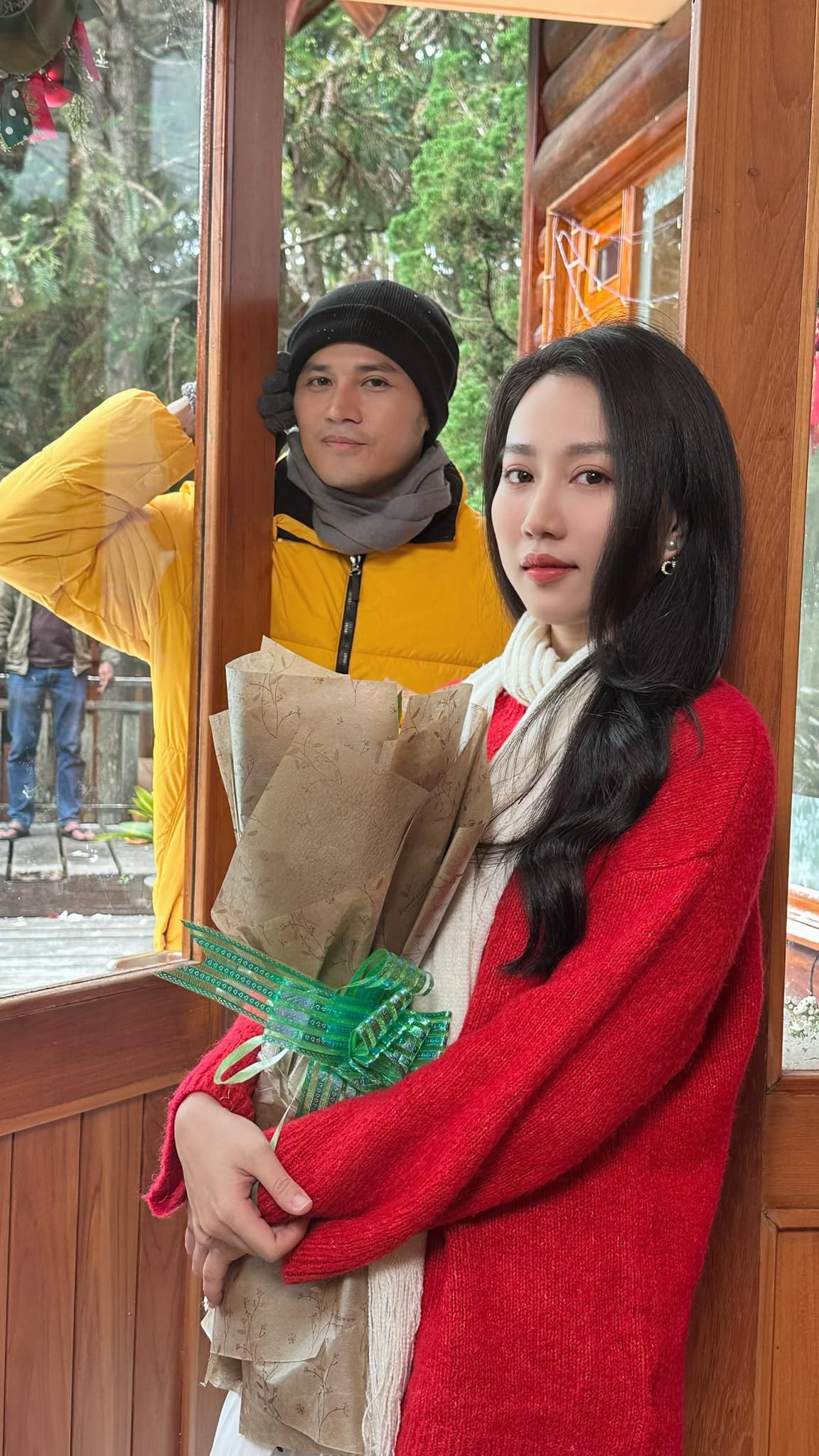 Hồng Loan hé lộ hậu trường phim. Ảnh: FB Huỳnh Hồng Loan