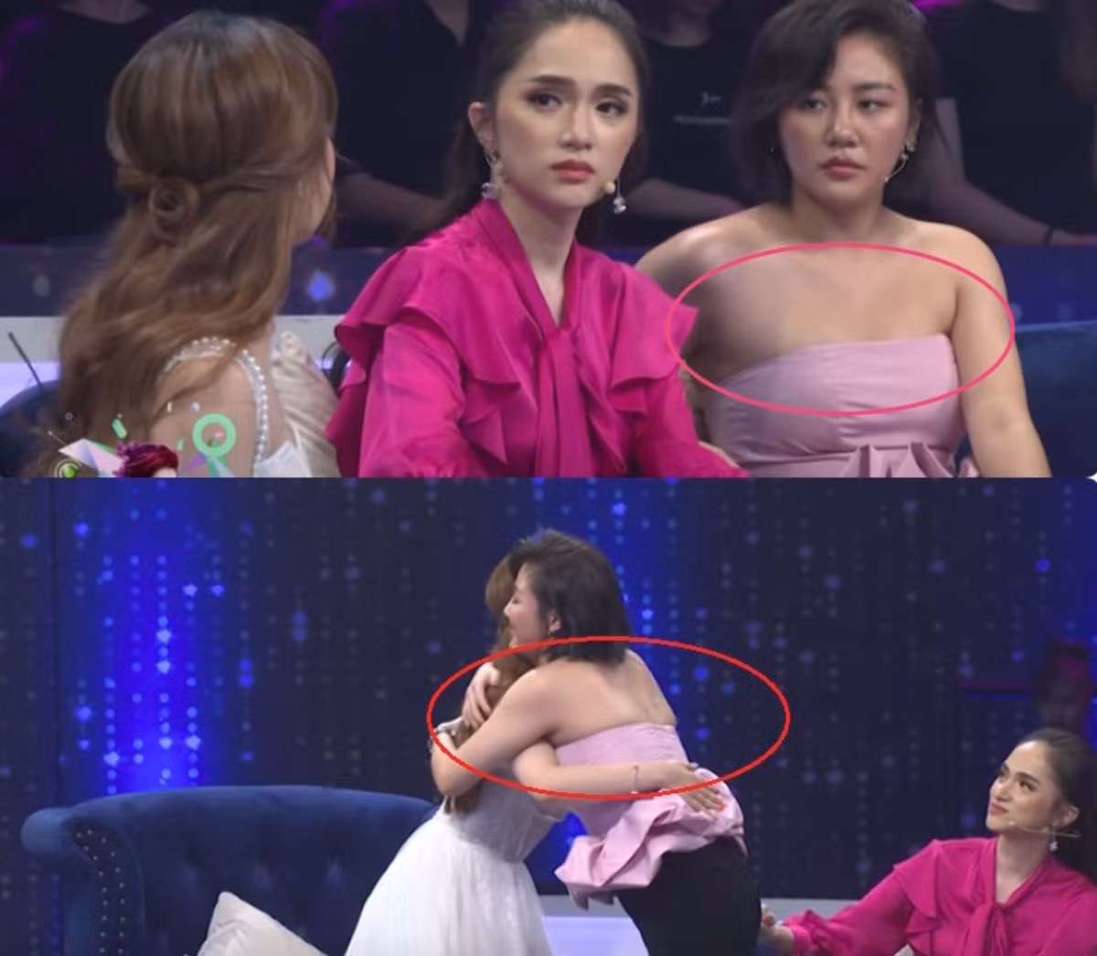 Ca sĩ Văn Mai Hương diện một set đồ khá ôm dáng, tuy nhiên lại lộ mỡ lưng hay phần vai u thịt bắp. Ảnh: Pháp luật và bạn đọc