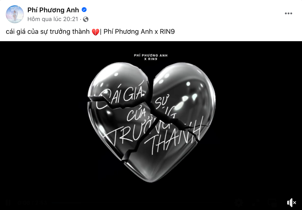 Phí Phương Anh tung ca khúc mới giữa ồn ào hẹn hò doanh nhân hơn 22 tuổi.