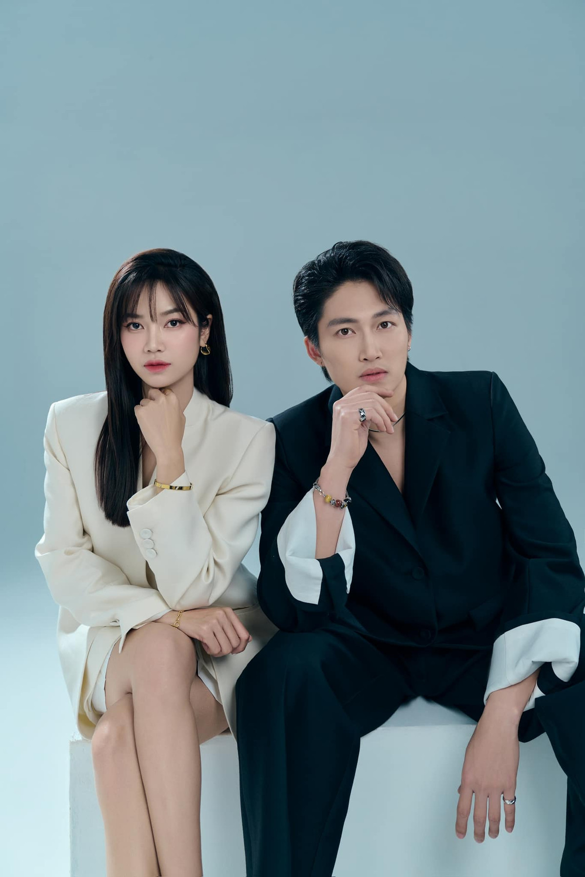 Với ngoại hình trai xinh gái đẹp tương xứng cùng diễn xuất tự nhiên, ăn ý, Đình Tú và Anh Đào khiến người xem thích thú, tích cực "đẩy thuyền". Ảnh: FBNV