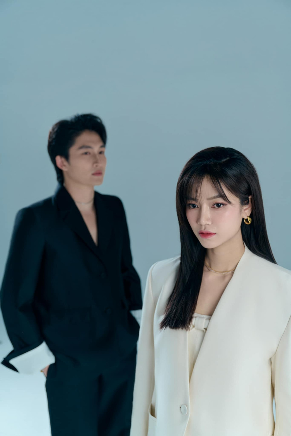 Đình Tú đảm nhận vai Huy, còn Anh Đào đảm nhận vai Phương trong phim. Ảnh: FBNV