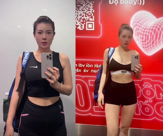 Nữ diễn viên chăm "thả thính" bằng hình ảnh luyện tập chăm chỉ, lấy lại vóc dáng gợi cảm sau khi tăng 10kg cho vai Khanh trong phim mới.