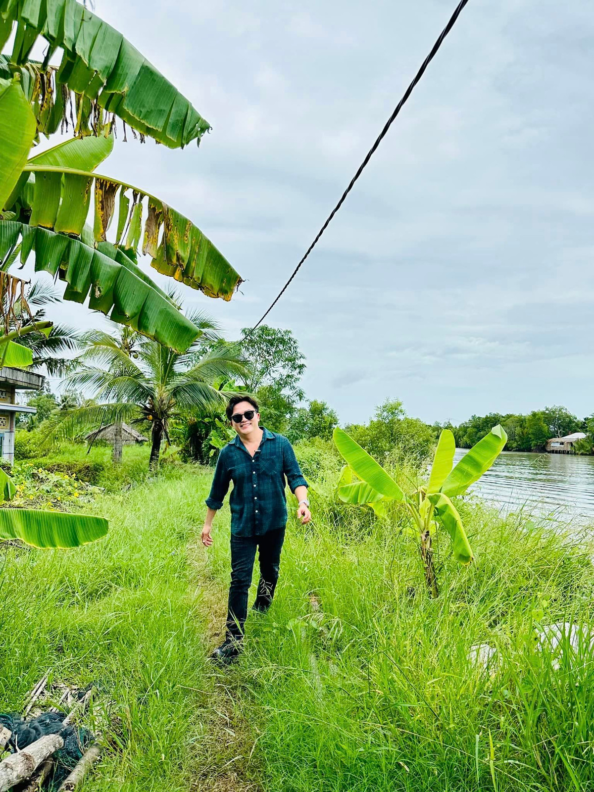 MC Đại Nghĩa đến với Cà Mau. Ảnh: FB Bùi Đại Nghĩa