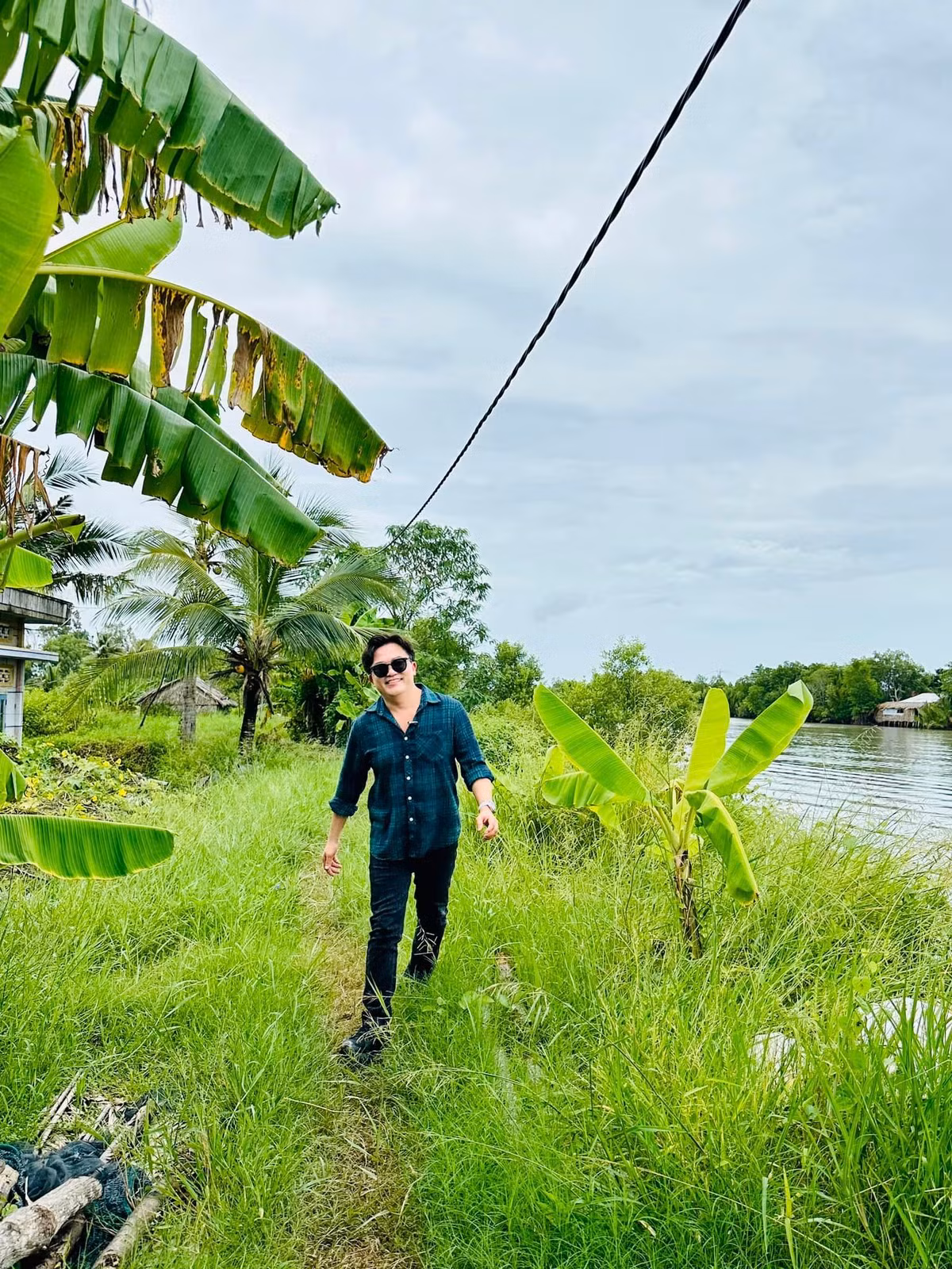 MC Đại Nghĩa đến với Cà Mau. Ảnh: FB Bùi Đại Nghĩa