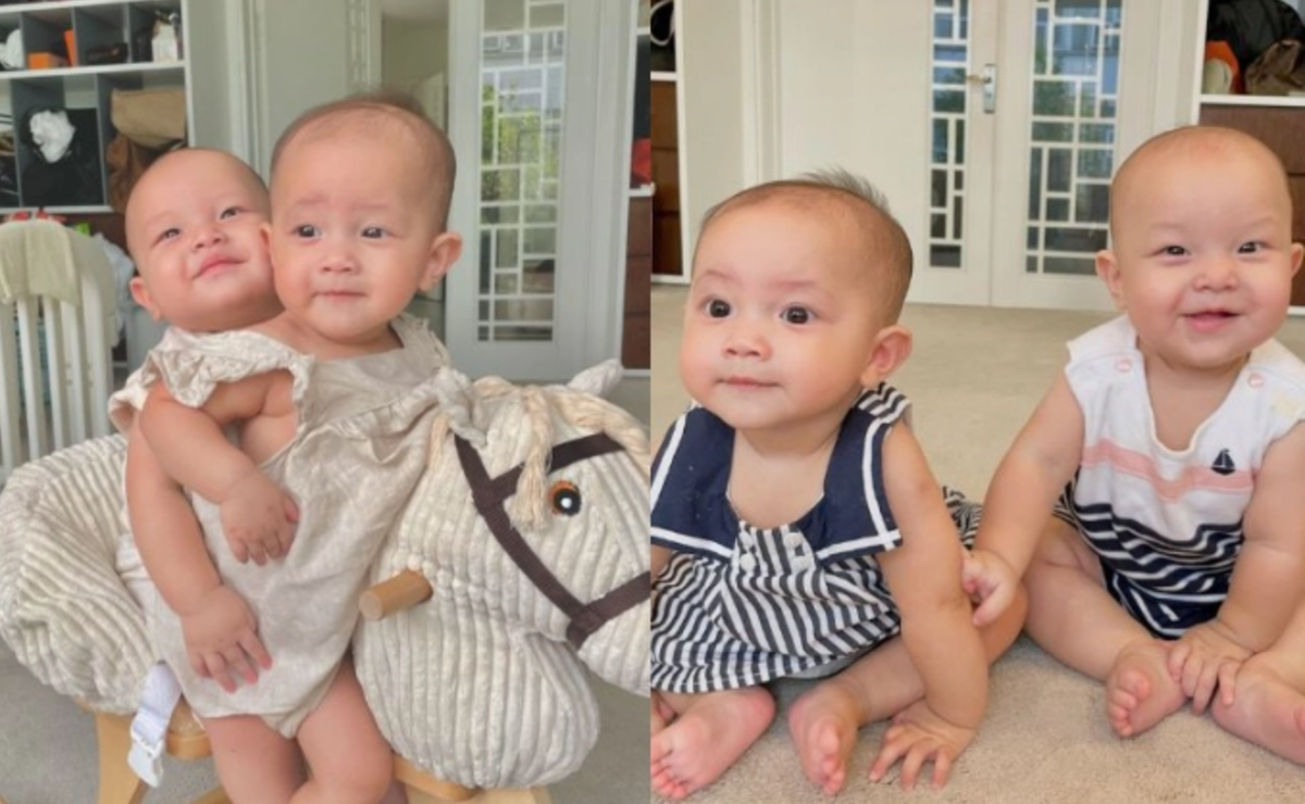 Hà Hồ khoe ảnh cũ của cặp sinh đôi Lisa - Leon nhân ngày Quốc tế Thiếu nhi.