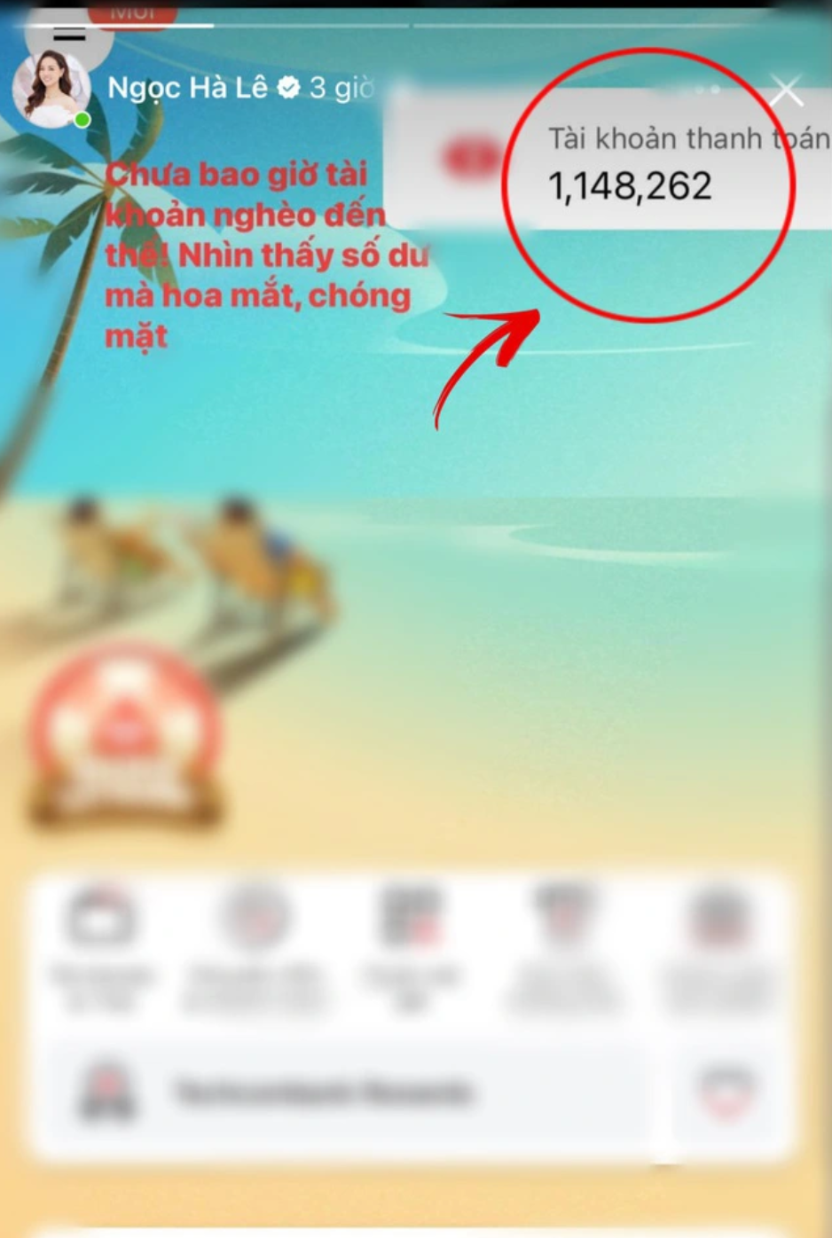 Vợ Công Lý công khai số dư tài khoản: "Chưa bao giờ nghèo đến thế!".