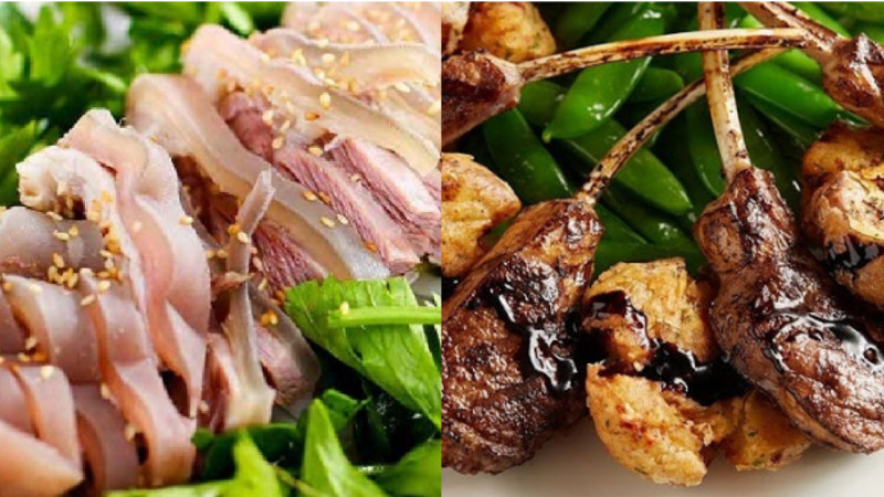 Các món ngon chế biến từ thịt cừu, thịt dê cũng là đặc sản nổi tiếng của Ninh Thuận nói chung và Phan Rang nói riêng. Thịt dê và cừu được chế biến thành đủ món từ nướng, nấu rô ti, hấp lá tía tô, nhúng lẩu… Nhưng xào lá dong hay nướng mọi theo cách chế biến của người Chăm mới là món khiến thực khách nhớ nhất.