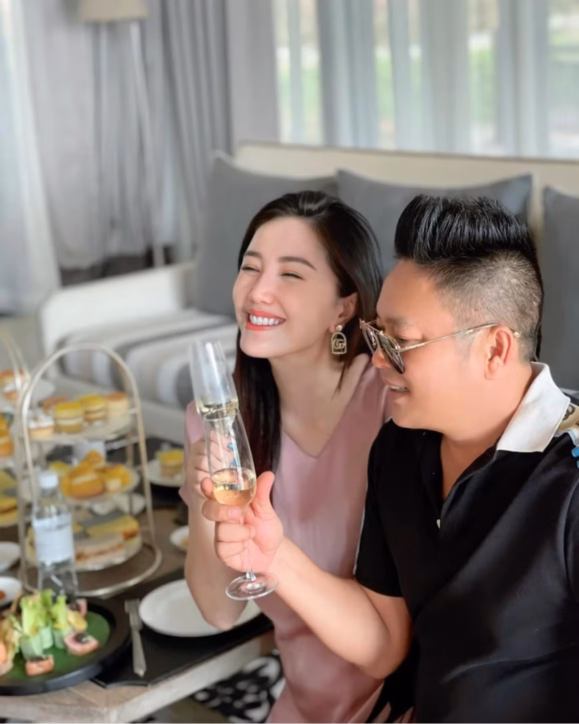 Bao Thy song nhu ba hoang sau khi ket hon voi chong dai gia