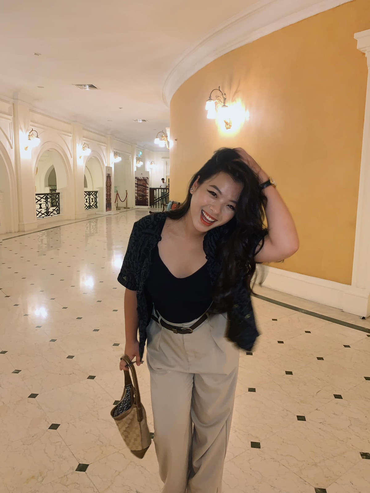 Năm ngoái, cô nàng đỗ vào khoa Thanh nhạc của Học viện Âm nhạc Quốc gia Việt Nam với số điểm khá cao.