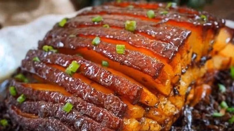 Khâu nhục là một món ăn gốc Hoa, được nhiều người yêu thích. Khâu nhục được làm từ thịt heo kết hợp với các loại gia vị như húng lìu, ngũ vị hương, tỏi, ớt,...