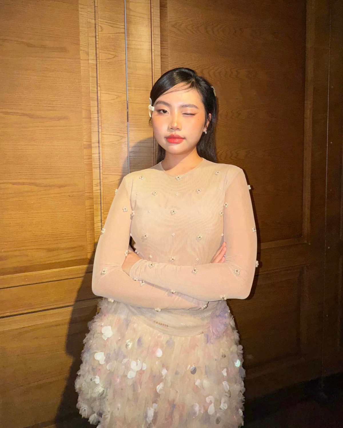 Phương Mỹ Chi khoe sắc vóc xinh đẹp. Ảnh: FB Phương Mỹ Chi