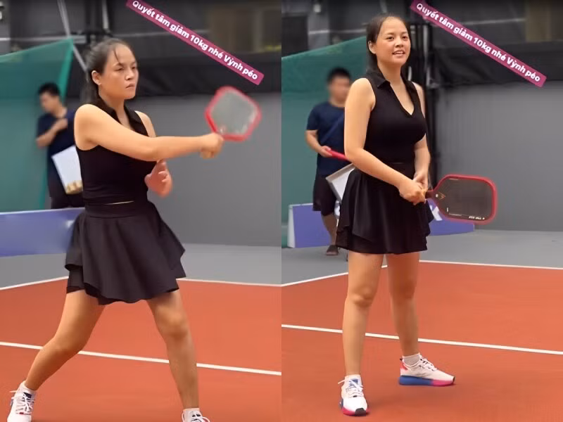 Qua một số video do Thu Quỳnh đăng tải gần đây có thể thấy, vóc dáng của cô vẫn lộ rõ mỡ thừa, trông kém thon gọn, đặc biệt là vùng bụng. Sau 2 lần sinh nở, thân hình nữ diễn viên thay đổi nhiều hơn so với trước. Ảnh: FB Nguyễn Thu Quỳnh