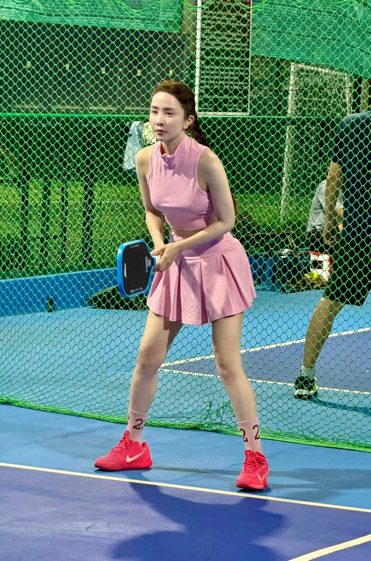 "Cuộc sống là điều tốt đẹp nhất, thể thao chính là niềm vui. Và bạn biết tạo niềm vui cho chính mình", diễn viên Quỳnh Nga chia sẻ. Ảnh: FB Phạm Quỳnh Nga