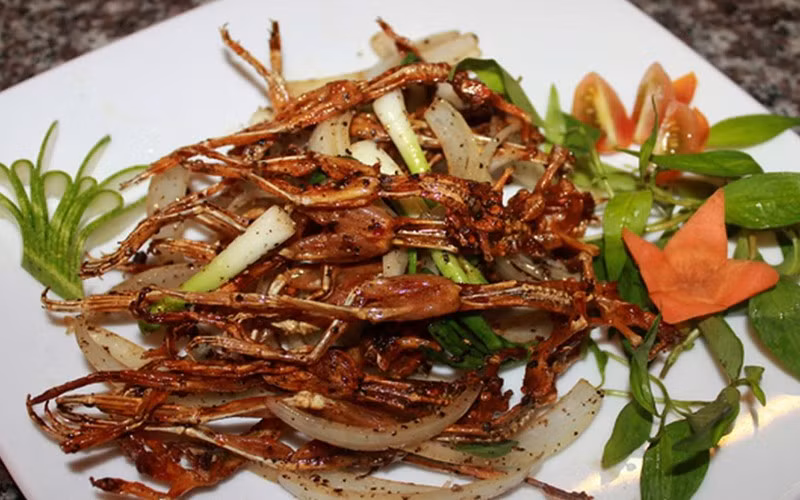 Khô nhái là một loại đặc sản khô rất đặc biệt ở Sa Đéc. Mặc dù không quá phổ biến ở các vùng khác, nhưng khô nhái rất nổi tiếng và được ưa chuộng ở đây. Đây là một đặc sản đặc trưng của khu vực đồng bằng sông Cửu Long. Ảnh: Bách hoá Xanh