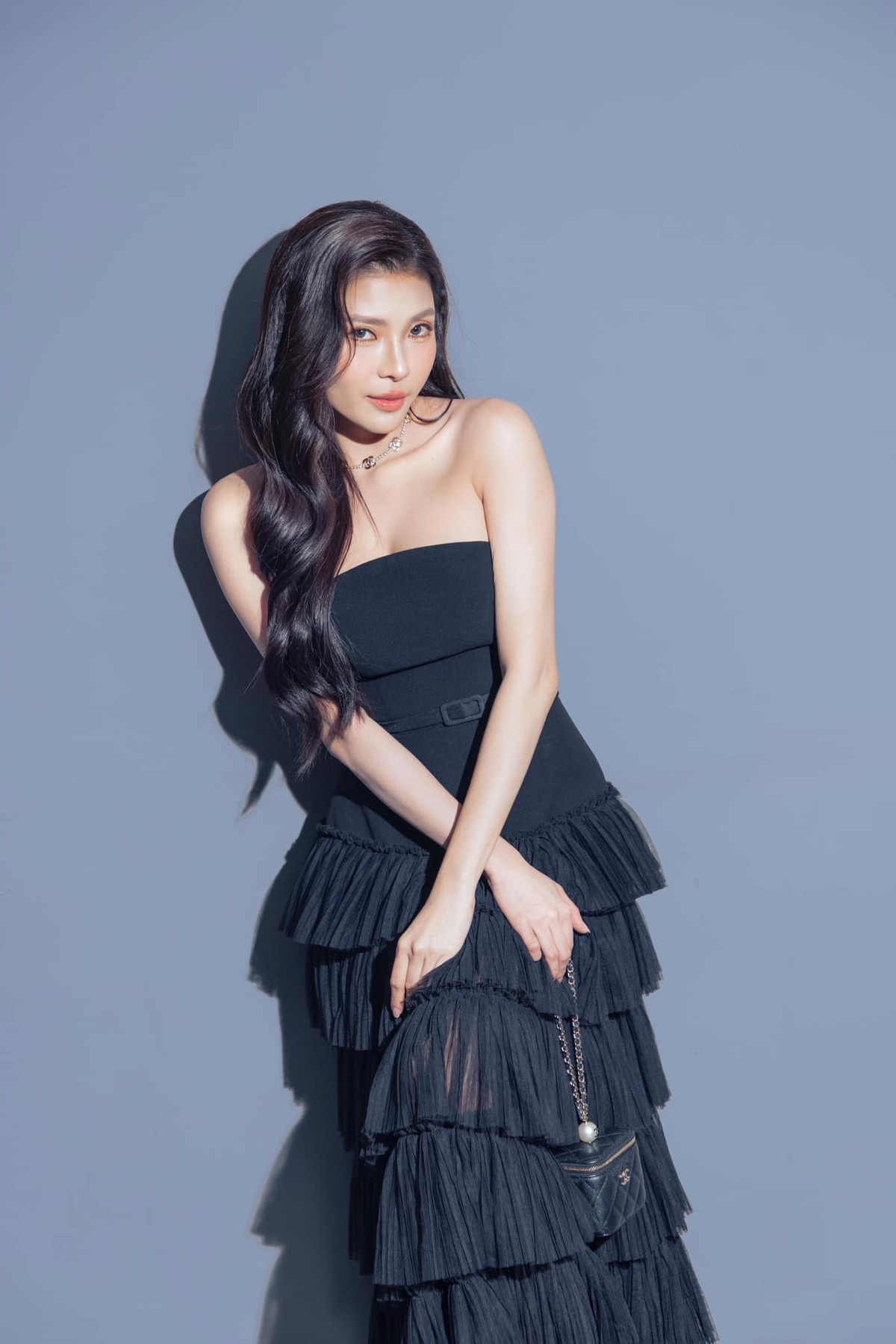 Thuý Diễm lên đồ dự lễ ra mắt phim, nhan sắc nữ diễn viên chiếm trọn spotlight. Ảnh: Nguyễn Ngọc Thuý Diễm