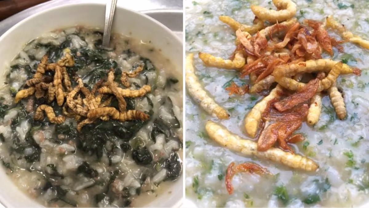 Cháo sâu chít cũng rất nhiều dưỡng chất, giúp chữa còi xương, suy dinh dưỡng cho trẻ nhỏ. Ảnh: Dân Việt