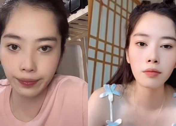 Thời gian gần đây Nam Em gây chú ý vì livestream liên tục để bật mí những chuyện hậu trường showbiz. (Ảnh cắt từ tiktok)